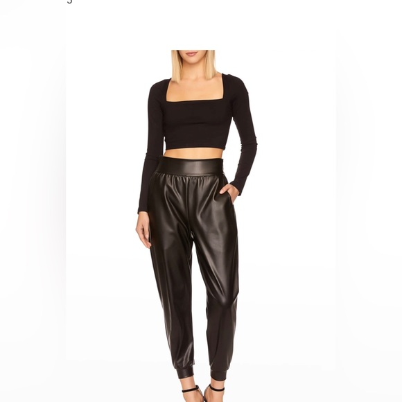 Susana Monaco
Faux-Leather Jogger Pants - Picture 2 of 4